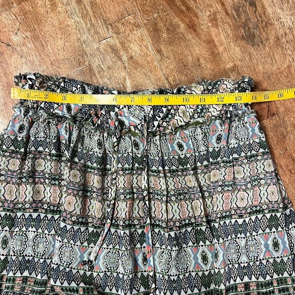 Gypsy 05 Silk Gypsy Midi Skirt Womens S/M Pockets‎ Bohemian Neutral Southwestern - Picture 11 of 13